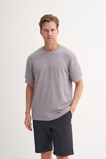 Cazador Πλεκτό μπλουζάκι με υφή Polo Neck Regular Fit
