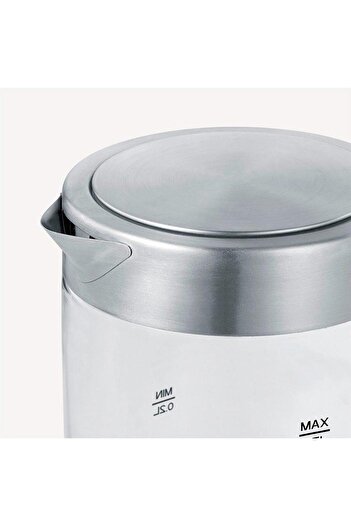 Severin WK-3472 Cam Hazneli 0.5 L Mini Su Isıtıcısı Kettle Gri