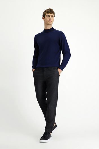 Kiğılı Slim Fit Slim Fit Patterned Flannel Classic Trousers