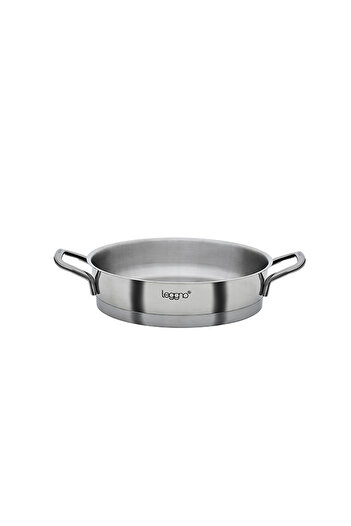 Leggno Vita Cam Kapaklı Çelik Sahan 18 cm