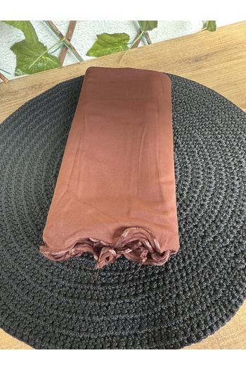 Blotch Chocolate Colored Premium Lycra Jersey Shawl