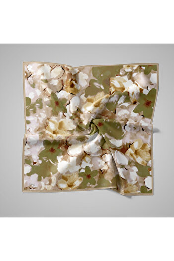 PİRAMİT Natural Patterned Scarf