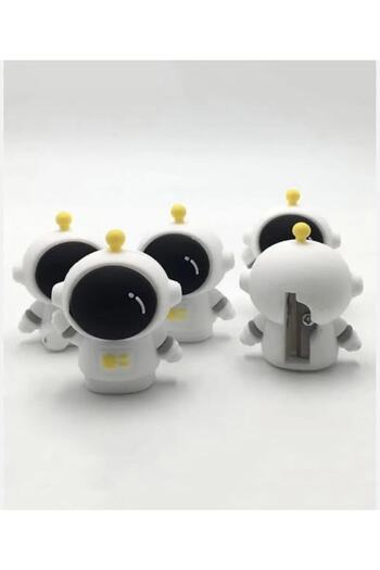 Limmy Astronaut Pencil Sharpener 3D Shaped Silicone Pencil Sharpener - 1 Piece
