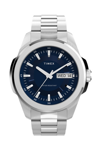 Timex Essex Day and Date 45mm Stainless Steel Bracelet Watch