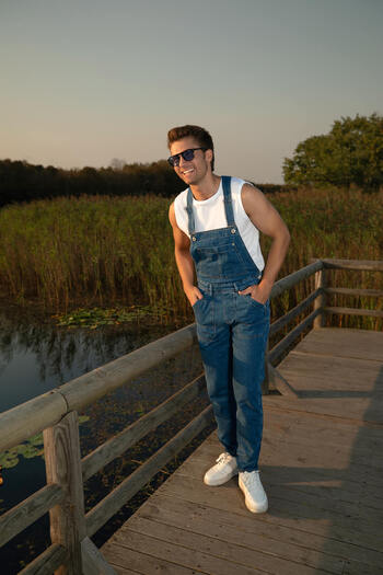 BNY JEANS Pantaloni de salopetă Jean pentru bărbați