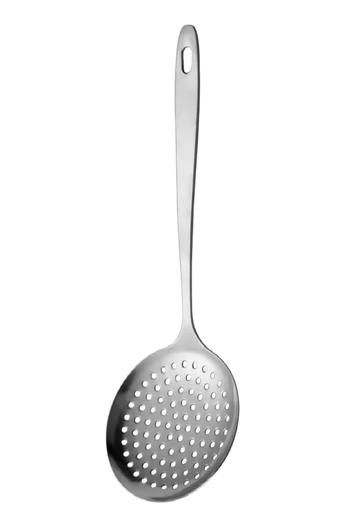 ELEGANT HOME 4-Piece Stainless Steel Cooking Spoon Set, Matte Silver