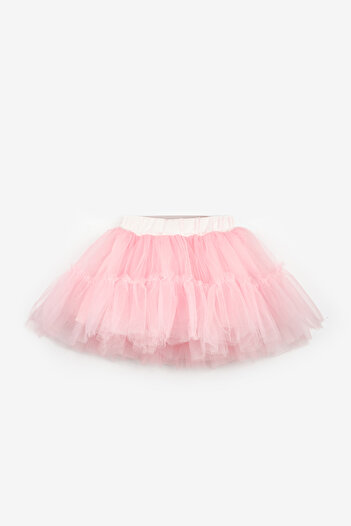 Le Mabelle Pink Girl's Tulle Skirt - Miley