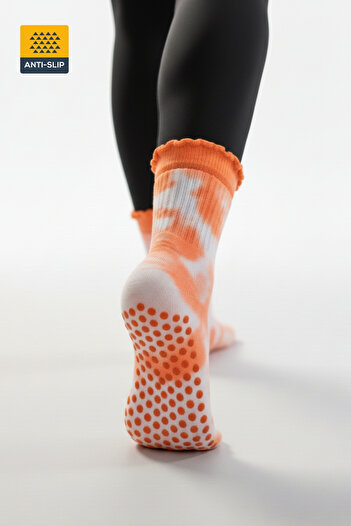 Dore Original Women's Tie-Dye Pattern Non-Slip Sole Yoga Sports New Season Pilates and Yoga Socks 1 Pair