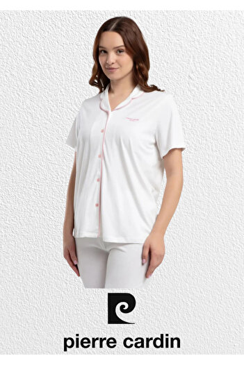 Pierre Cardin Kadın Pamuklu & Modal Kutulu Kısa Kollu Pijama Takımı L1.PC.7715.001