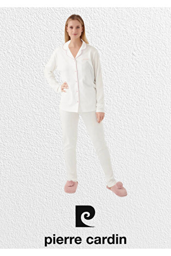 Pierre Cardin Kadın Pamuklu & Modal Kutulu Uzun Kollu Pijama Takımı L1.PC.7717.001