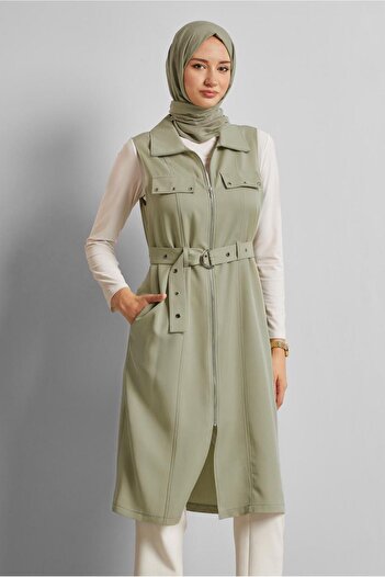 Alvina Belted Lyocell Vest 45645