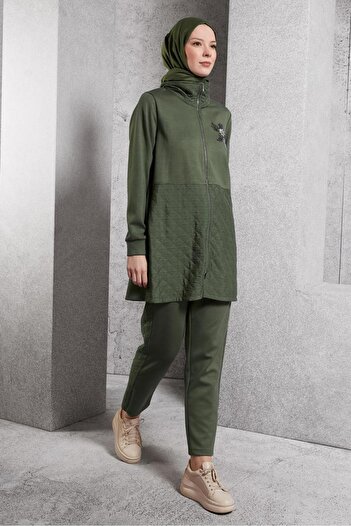 Alvina Quilted Pants Tracksuit Suit 45036