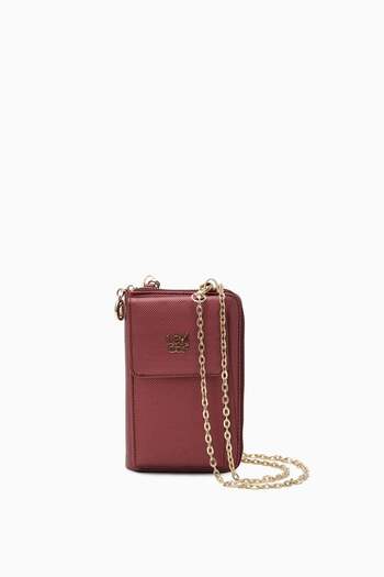Levidor Claret Red Wallet with Multifunctional Phone Compartment - 0057c720