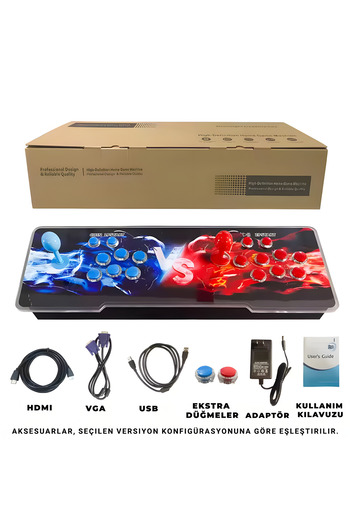 idragon 3D - Klasik Oyun Konsolu Hd Arcade Station - 10000 Oyunlu - Tv Bağlantalı - Retro Atari