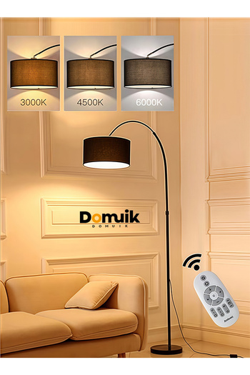 Generic Domuik Floor Lamp Led Vertical Retro Curved Pole Lamp