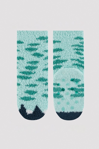 Penti Boy's Dinosaur patterned Green Socket