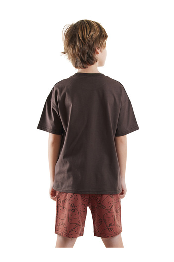 Denokids Play Basic-T-Shirt-Shorts-Set für Jungen