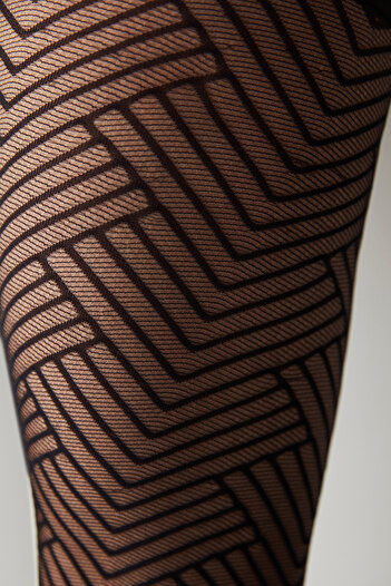 Penti Triangle Dark Black Pantyhose-Pentilicious