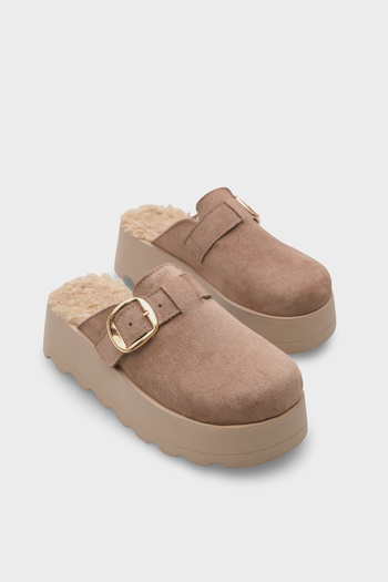 Capone Outfitters Sabot pentru femei Leticia cu aspect de piele intoarsa
