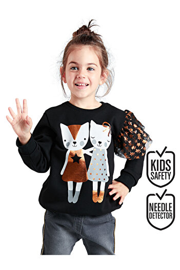 MSHB&G Langarm-Sweatshirt aus Tüll für Mädchen - Tight Friends