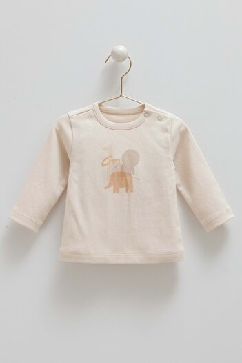 DIGERUI Animals World Kangaroo Pocket Back Embroidered Hooded Three-Piece Bottom-Up Set Yellow