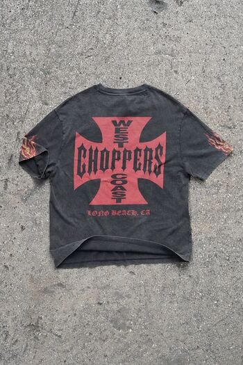 Overdrive West Coast Choppers Washable Oversize T-shirt - Κόκκινο