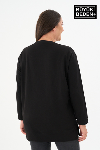 Superlife Kadın Tunik Büyük Beden Sweatshırt SPR26BTK950