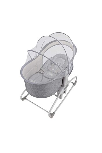 Mastela 4-in-1 Electric Baby Bed with Touch Control Panel, Bluetooth, 3 Swing Speeds and Mobile Control