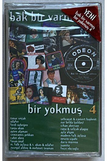 Odeon Bak Bir Varmış Bir Yokmuş 4 Cassettes (Gelatinized Zero Original Period Printing Cassette)
