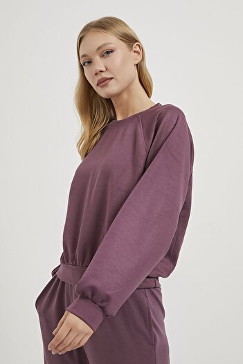 Arma Life Armalife 5435 Bis Collar Modal Textured Women's Sweatshirt