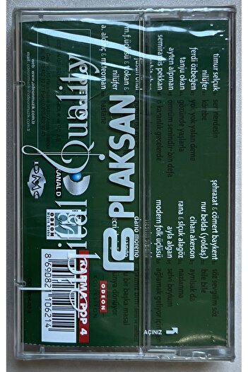Odeon Bak Bir Varmış Bir Yokmuş 4 Cassettes (Gelatinized Zero Original Period Printing Cassette)