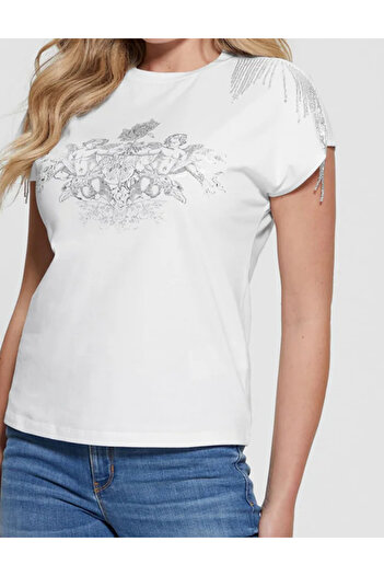 Guess Tricou Guess, alb