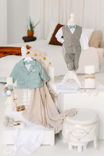 Andreeatex Complete baptism set (trousseau) - Sebastian - mint