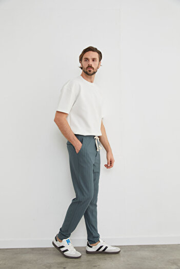CALİA Men's Relaxed Fit Striped Jogger Pants