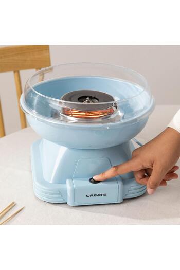 Create Retro cotton candy machine, CREATE, pastel blue