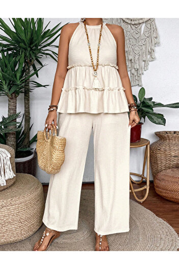 SHEIN Curve+ set, cream