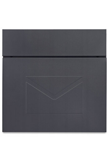 VERDA Anthracite Mailbox with Newspaper Holder – Modern Design for Letters and Press