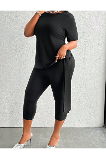 SHEIN Curve+ suit, black