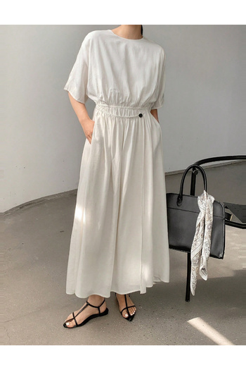 SHEIN DAZY LESS midi dress, cream