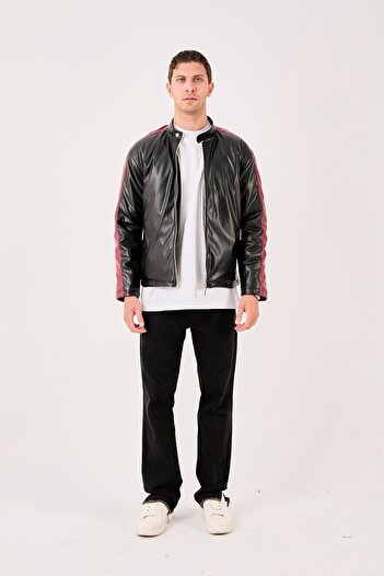 Rocqerx X-2016 Quilted Leather Coat with Garni Detail