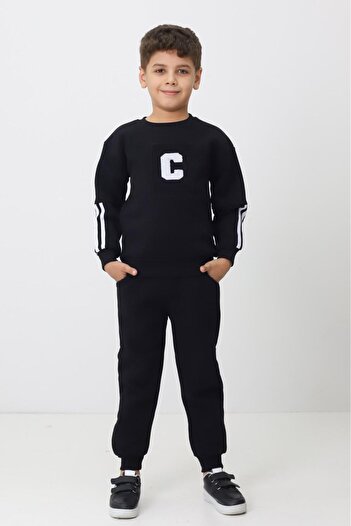 ENN CLOTHIGN CLUB Boy's Top and Bottom Tracksuit Set (Premium Series) 5-12 Years Old