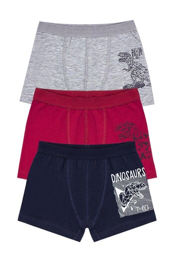 Öts Boys' Boxer 3-Pack Printed (96% Cotton - 4% Elastane)