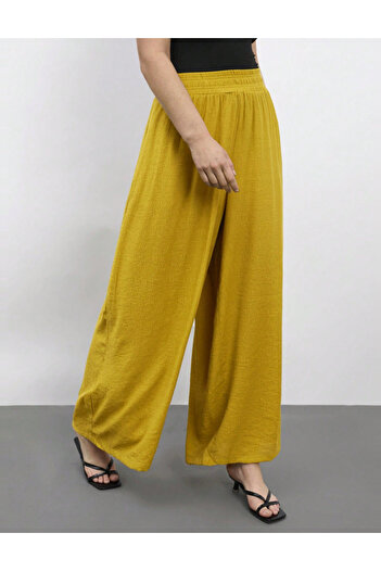 SHEIN Curve+ pants, yellow