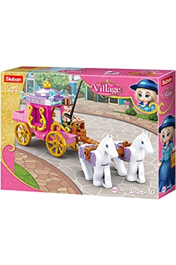 Sluban Princess Carriage with 2 Horses Construction Set, Sluban, 139 pieces