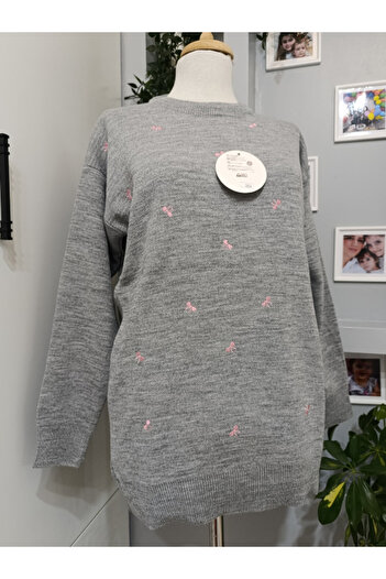DENİZLİFE Women's Bow Detailed Knitwear Sweater