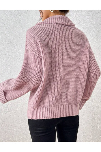 SHEIN Shein zipper sweater, lilac
