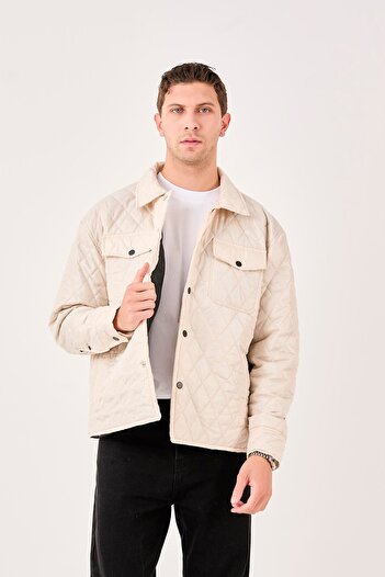 Rocqerx X-2019 Snap Fastener Lined Quilted Coat