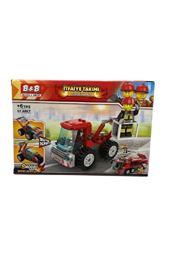 Birlik Oyuncak 61 Piece Fire Brigade Lego Set 7592