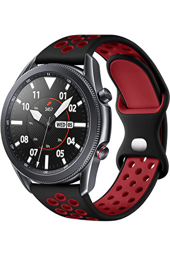 OEM 20mm perforated silicone strap, compatible with Samsung Galaxy Watch 42mm, Huawei Watch GT 2 42mm