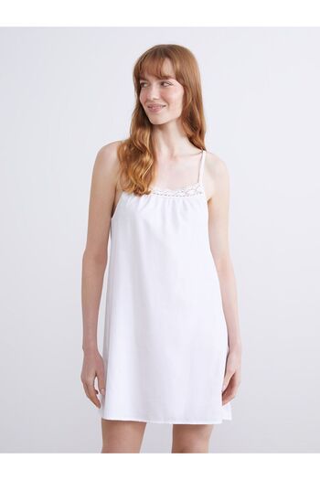 LC Waikiki Square Collar Lace Detailed Women's Nightgown